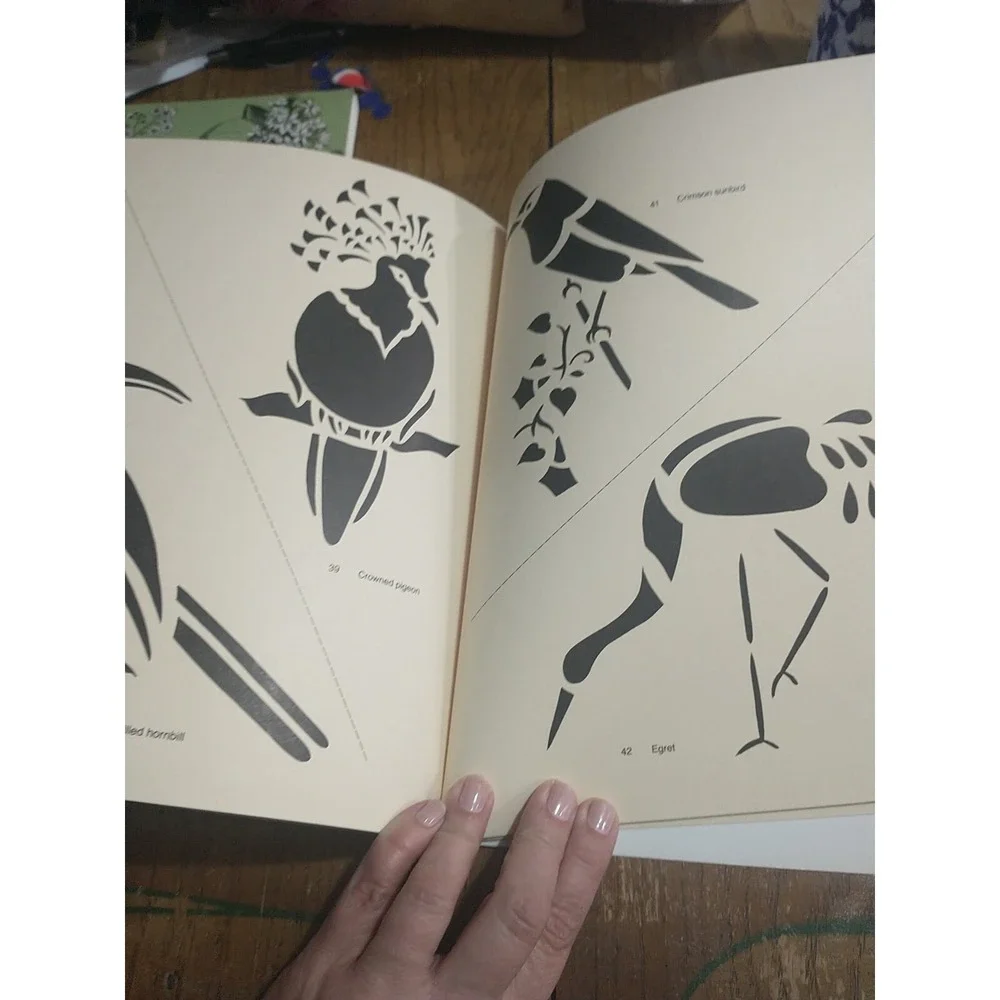 Vintage‎ Exotic Birds Cut and Use Stencils Celeste Plowden 53 Stencils NEW
